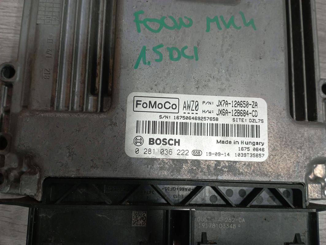FORD FOCUS MK4 1.5 DCI STEROWNIK KOMPUTER SILNIKA 0281036222 JX7A-12A650-ZA