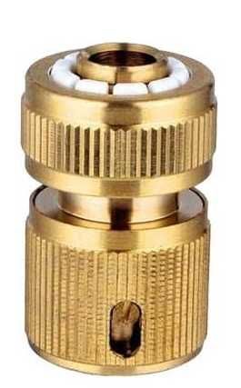 Adapter do węża ogrodowego, szybkozłączka mosiężna, 1/2 cala
