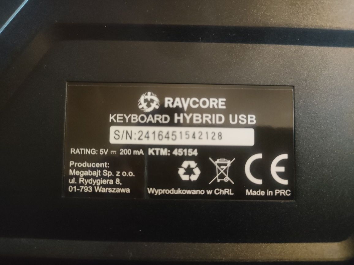 Klawiatura hybrydowa przewodowa USB