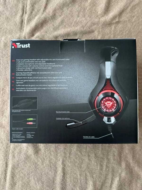 Trust- Headset GXT 313 Nero Illuminated Gaming