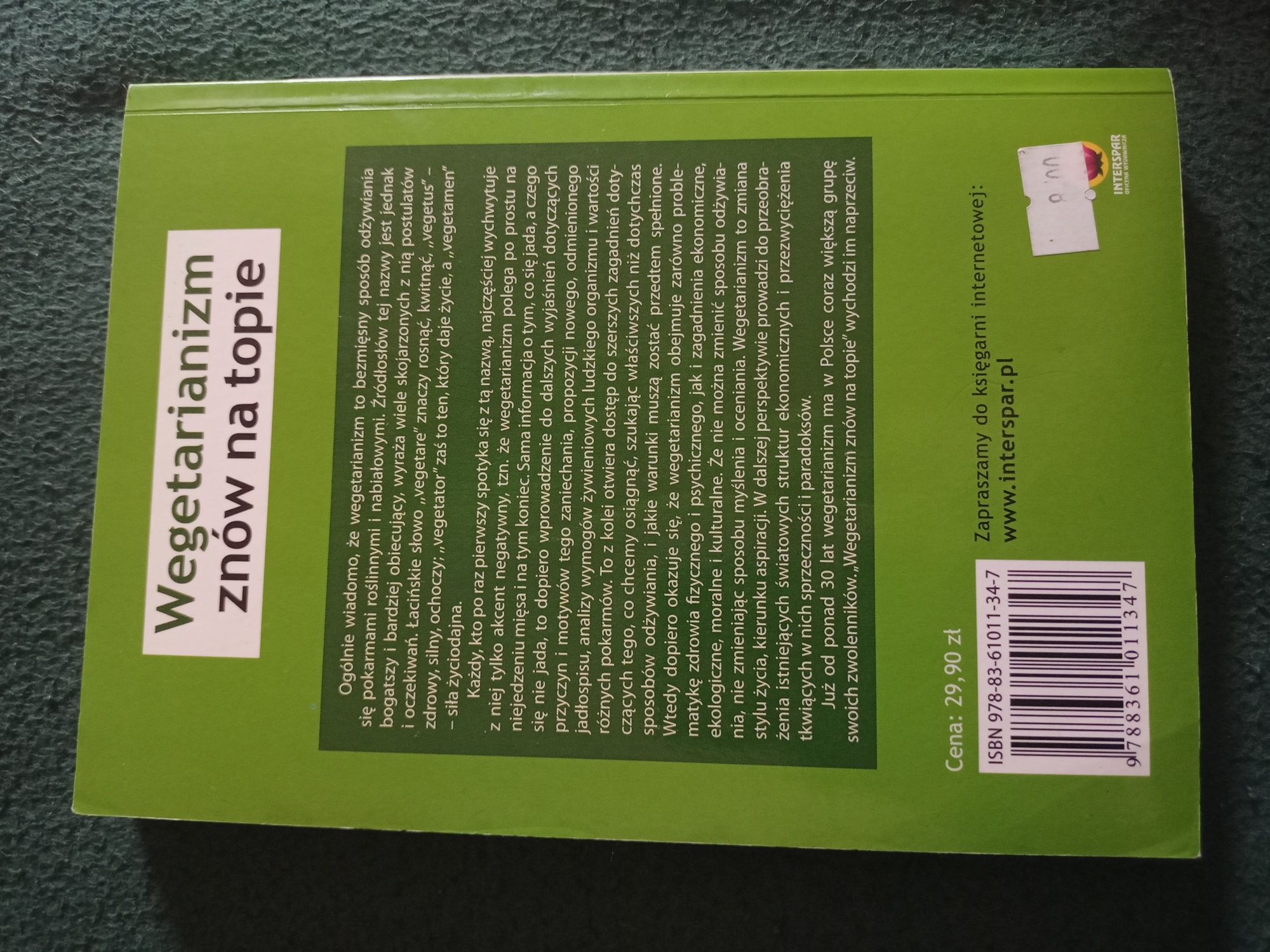 Książka Wegetarianizm znów na topie prac dietaa zbiorowa Interspar