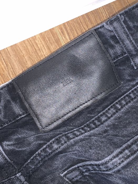 Zara Zip Jeans Black