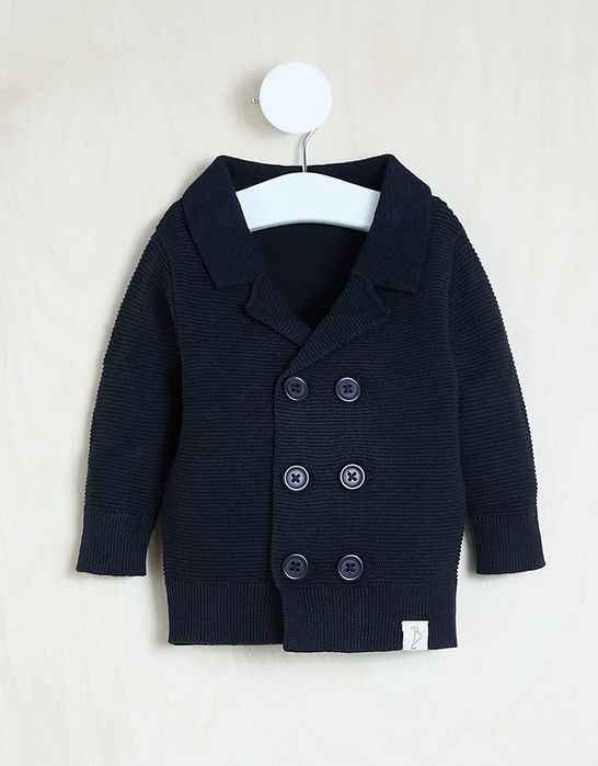 92 98 George Billie Faiers granatowy sweter kardigan guziki elegancki