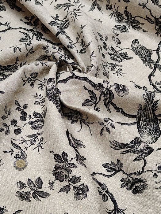 Tkanina lniana z nadrukiem – prawdziwy len ze Szwecji