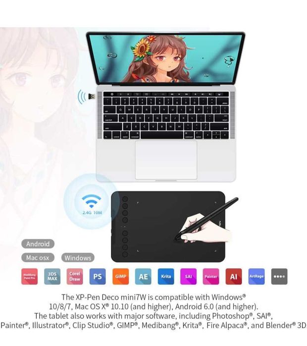 Digitalizadora Deco Mini 7W-Bluetooth