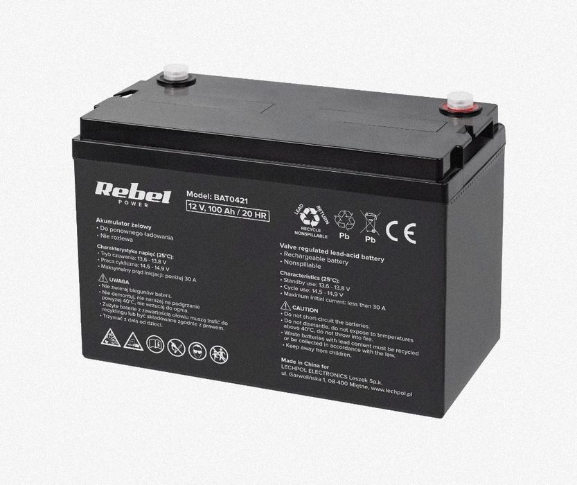 Польща Гарантія 100А гелевий акумулятор гелевый аккумулятор