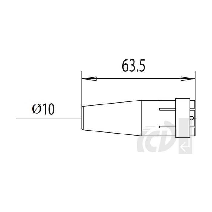 Dysza gazowa mocno stożkowa BINZEL do MB-24 (nr 145.0128)