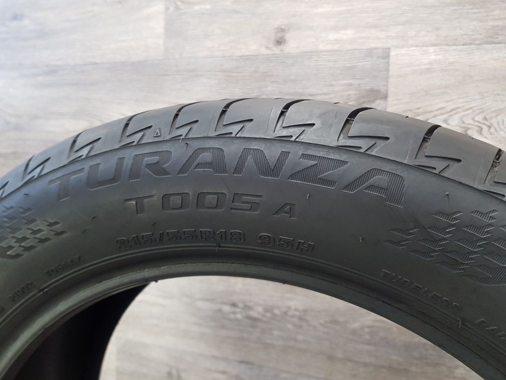 Колеса. Шини. Резина. 215/55/r18 BRIDGESTONE TURANZA T005 A