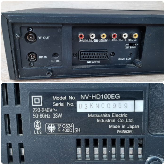 Видеомагнитофон Panasonic NV-HD100EG на запчасти.