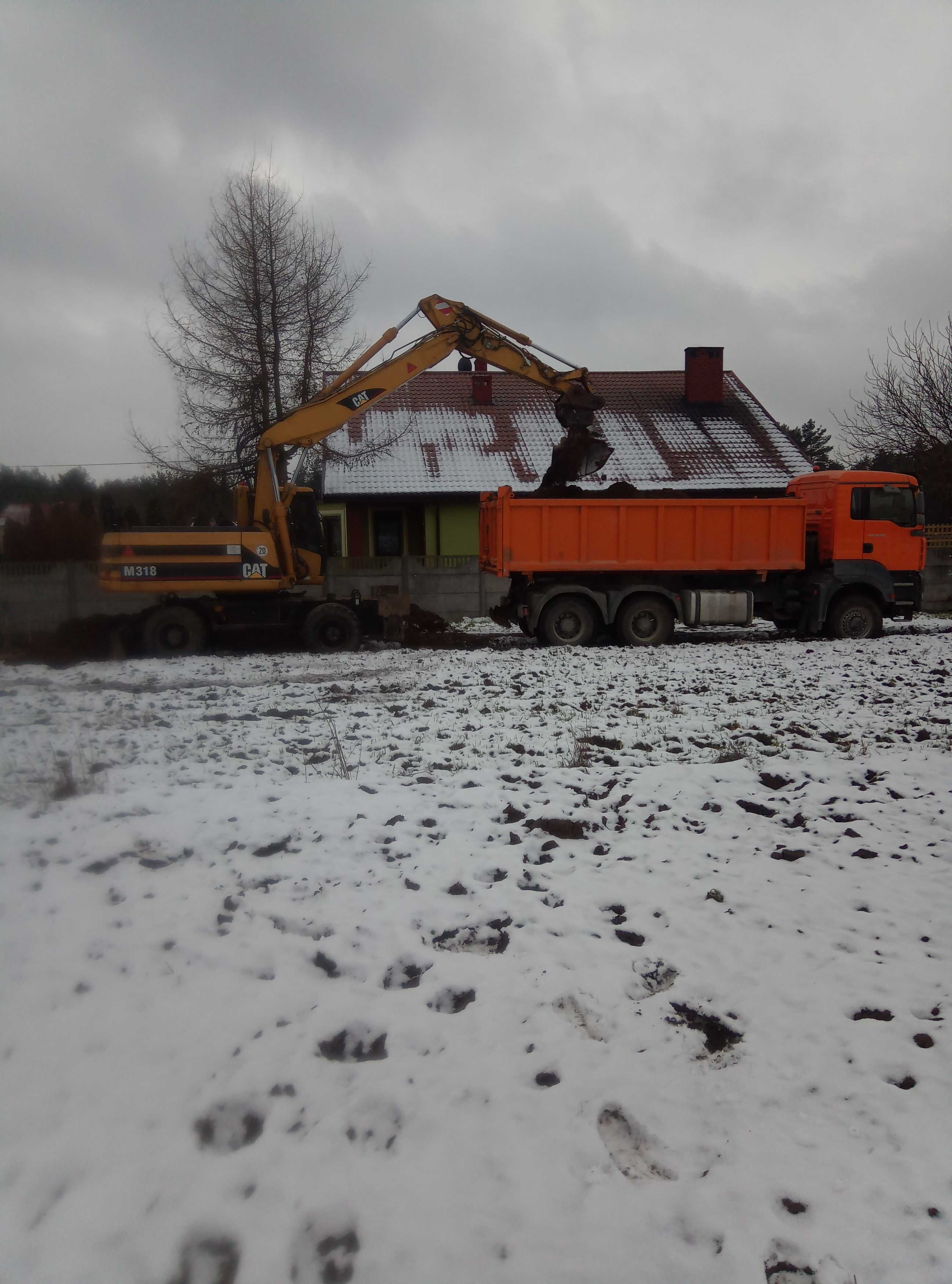 Usługi koparką,walcem,rob.ziemne,budowa placów manewrowych, wyburzenia