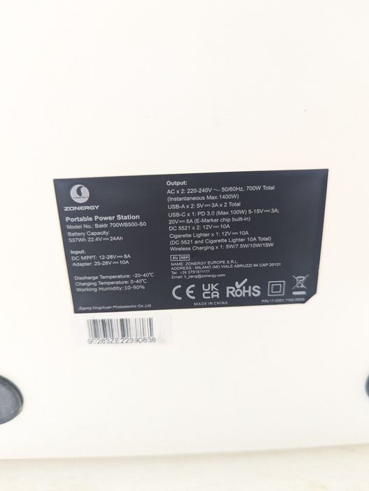 Зарядна станція zonergy 700w 537wh bluetti eb55 lifepo4