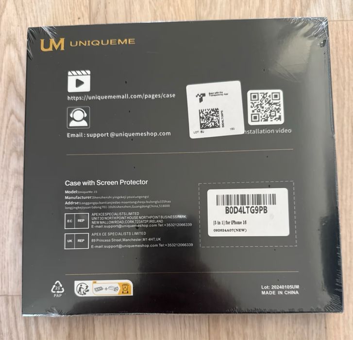 Чохол UniqueMe для iPhone 14 з MagSafe, набір з 5-ти предметів