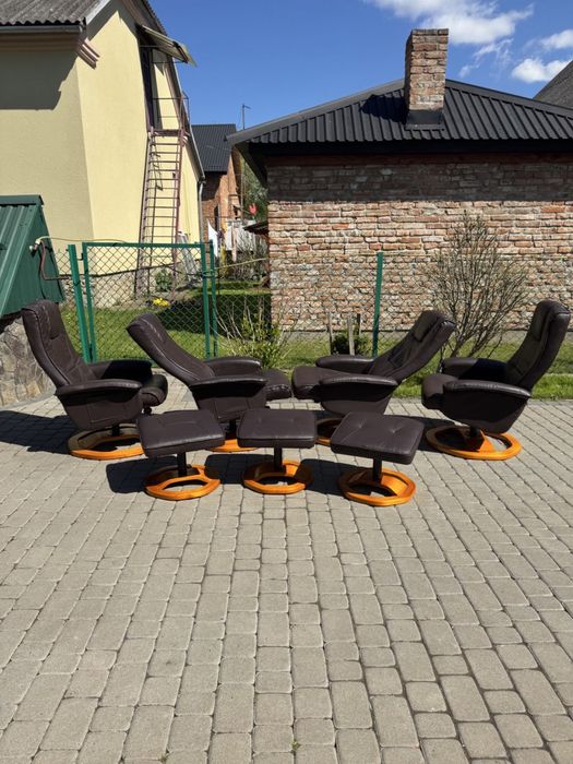 Крісло реклайнер шкіряне крісло офісне крісло релакс