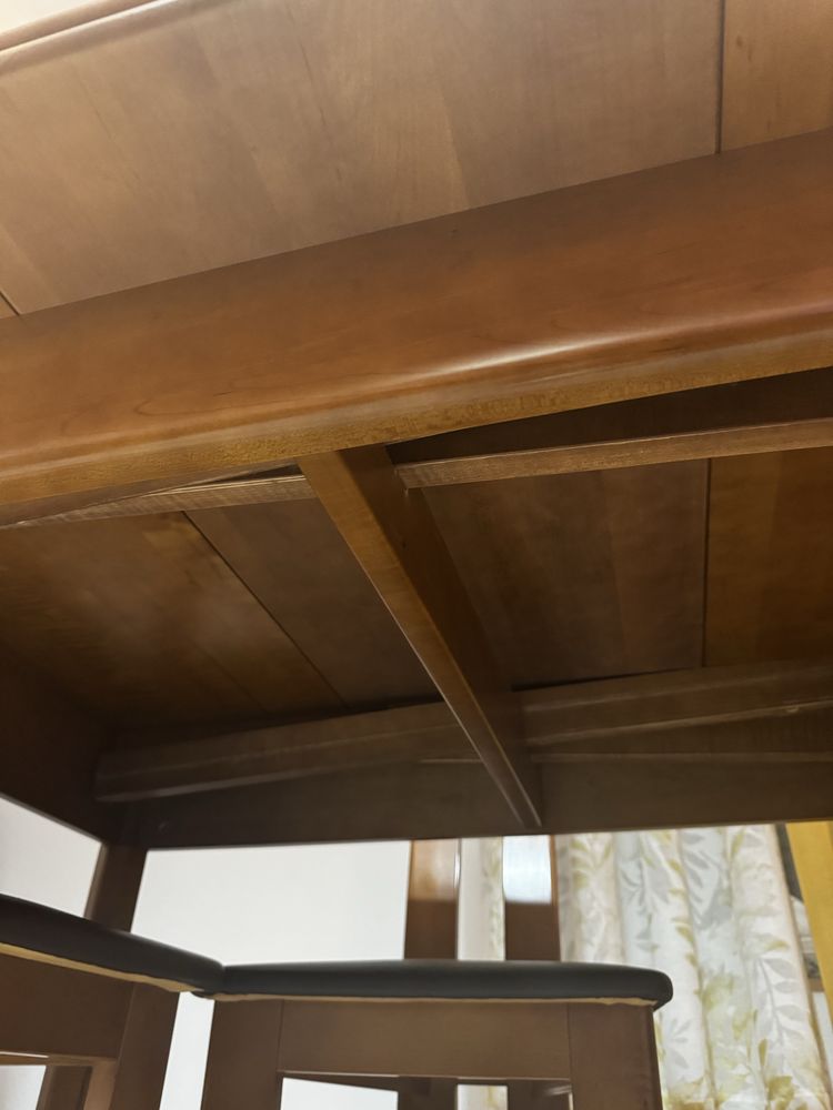 Mesa de Jantar Extensivel de Madeira
