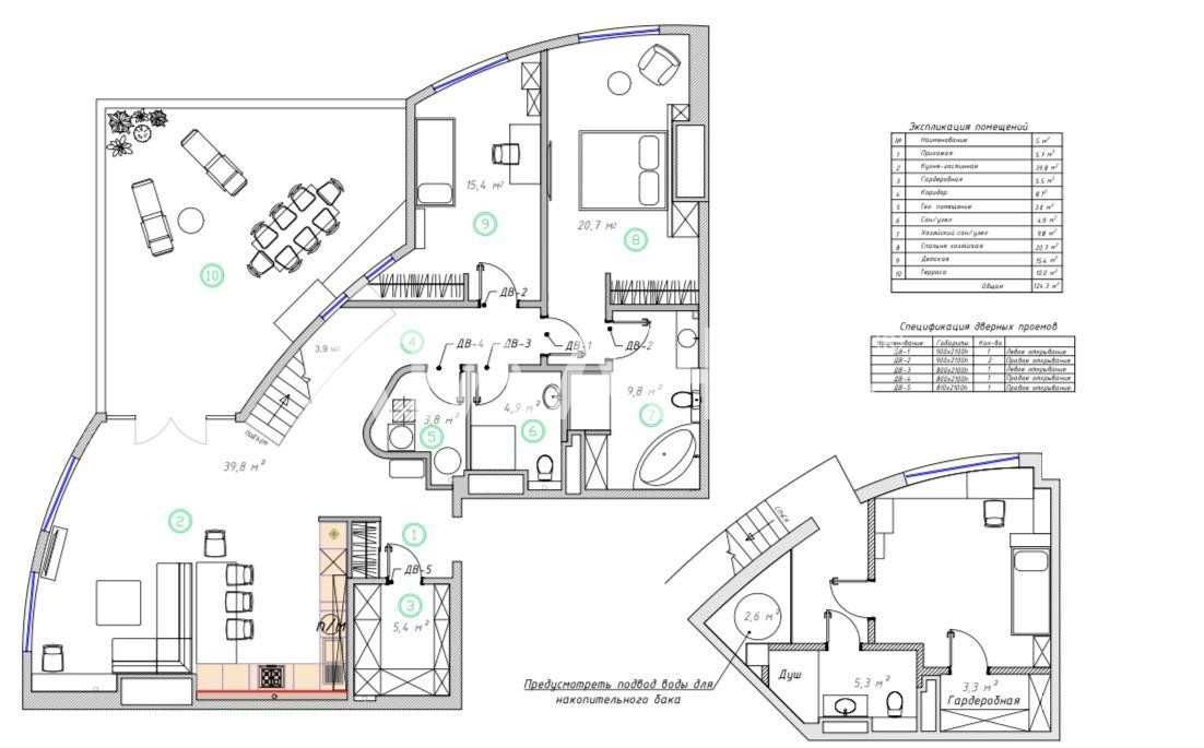 3-комн. квартира с евроремонтом и Террасой-35м ЖК Одиссей/Толбухина