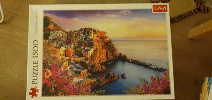 Puzzle Trefl | 1500 elementów | Widok na miasteczko Manarola, Włochy