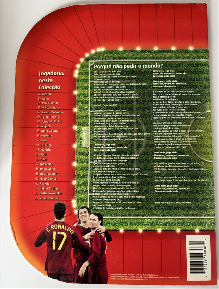 Caderneta Seleção Portugal 2006