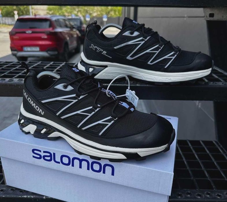 Мужские кроссовки Саломон черные Salomon сеточка