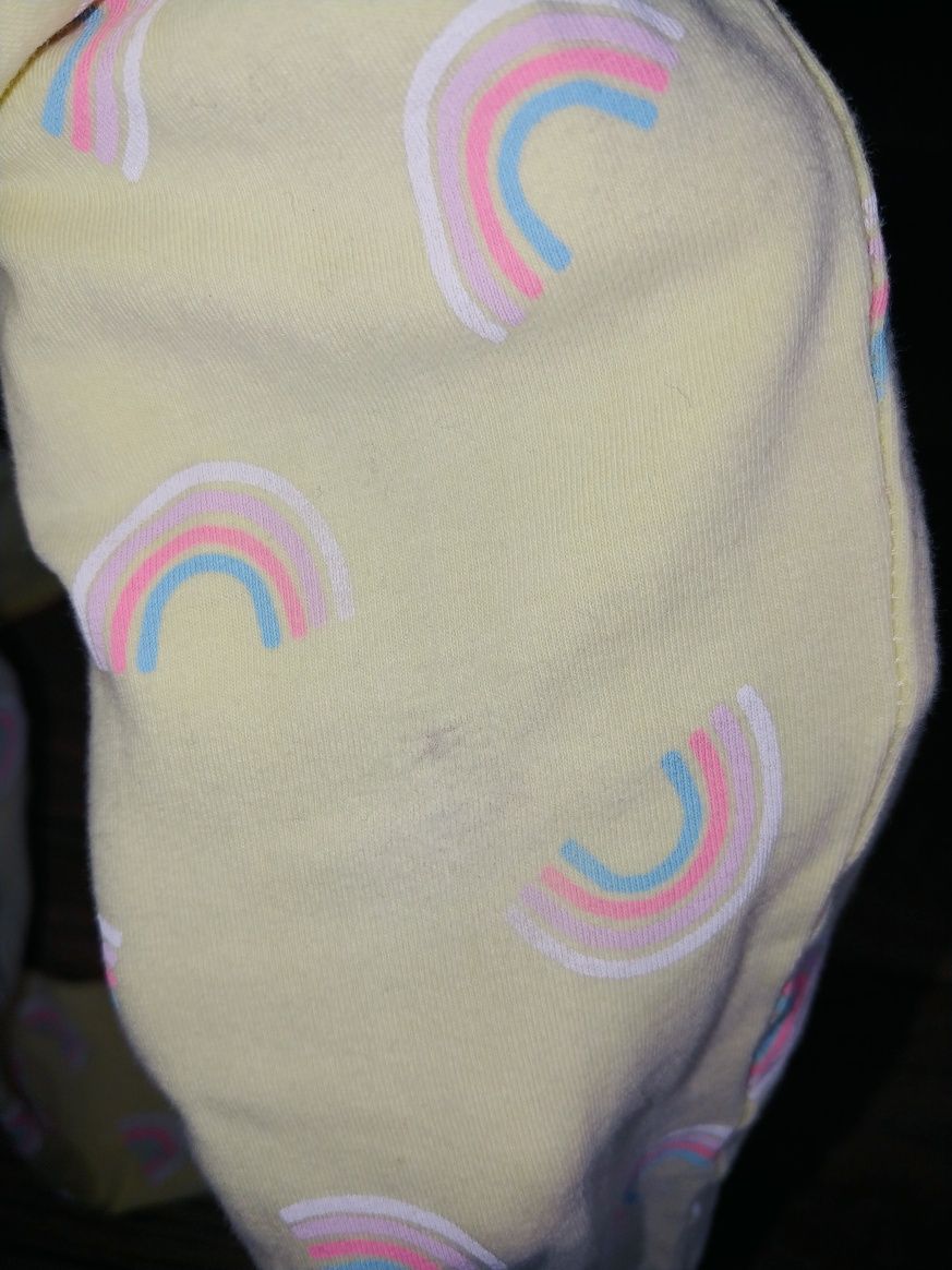 Zestaw bluzeczka legginsy 128 cm H&M tęcza my little pony żółta