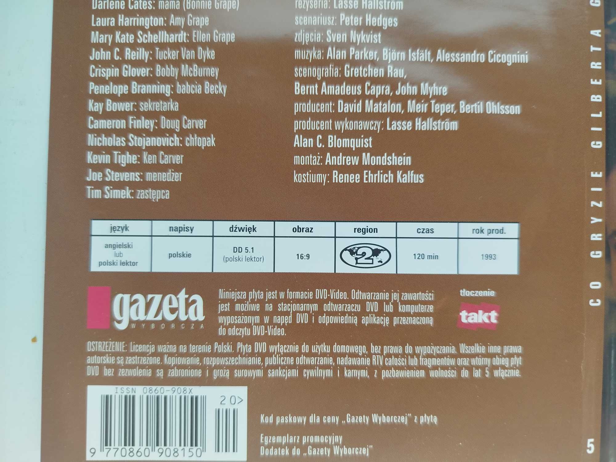 Co gryzie Gilberta Grape'a DVD Deep DiCaprio Lewis we dwoje dramat