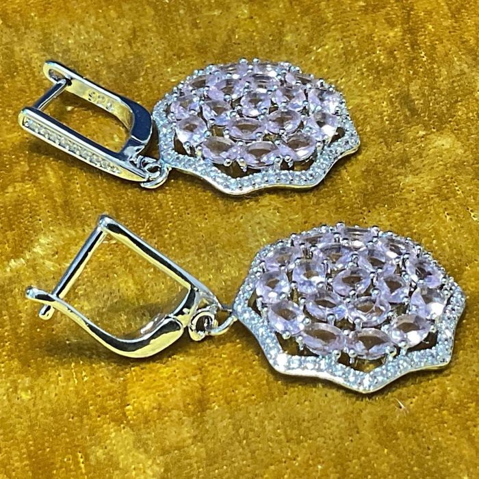 Brincos prata 925 compri.3,9 cm