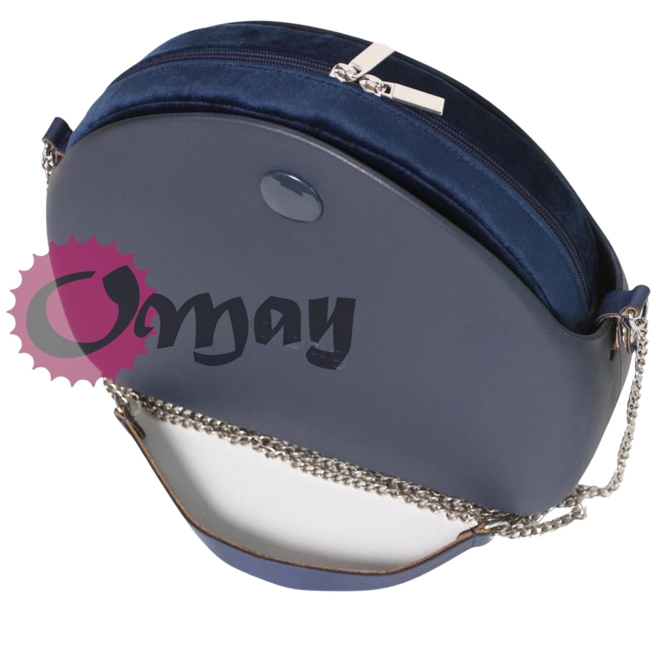 organizer do OBAG MOON LIGHT welur granatowy 2 kieszenie OMAY