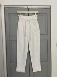 Białe spodnie Zara S