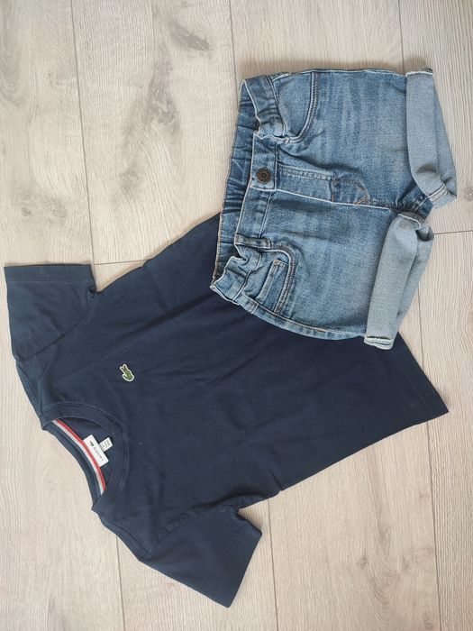 Zestaw chłopięcy H&M i Lacoste rozmiar 104