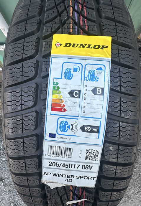 Dunlop SP Winter Sport 4D 205/45R17 88V Nowy Komplet