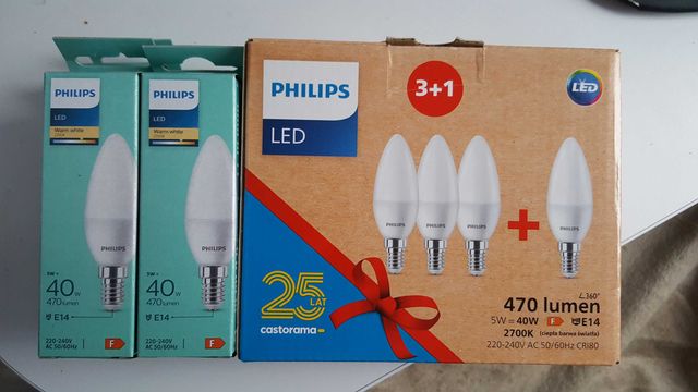 Лампочки LED Philips 5W (40W ) Е14