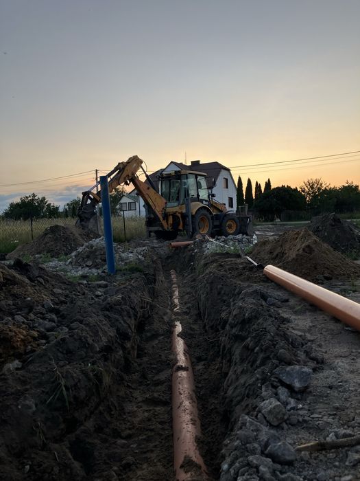 Przyłącza wodno-kanalizacyjne wod-kan, drenaże, usługi koparka, szamba