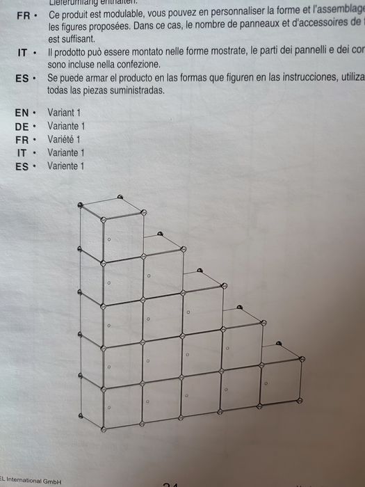 Składany regał dla dziewczynki