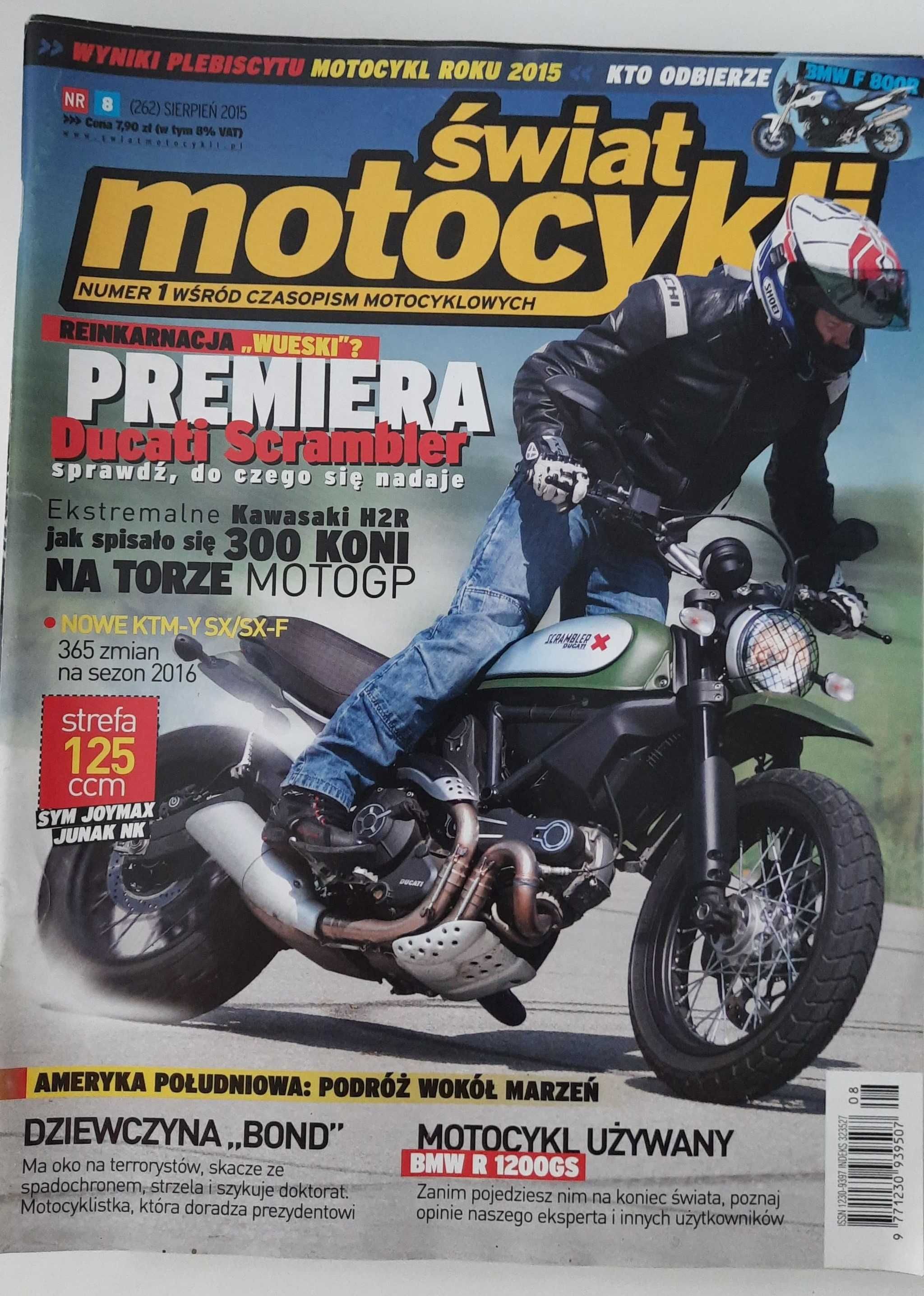 ŚWIAT MOTOCYKLI nr. 8/2015 archiwum