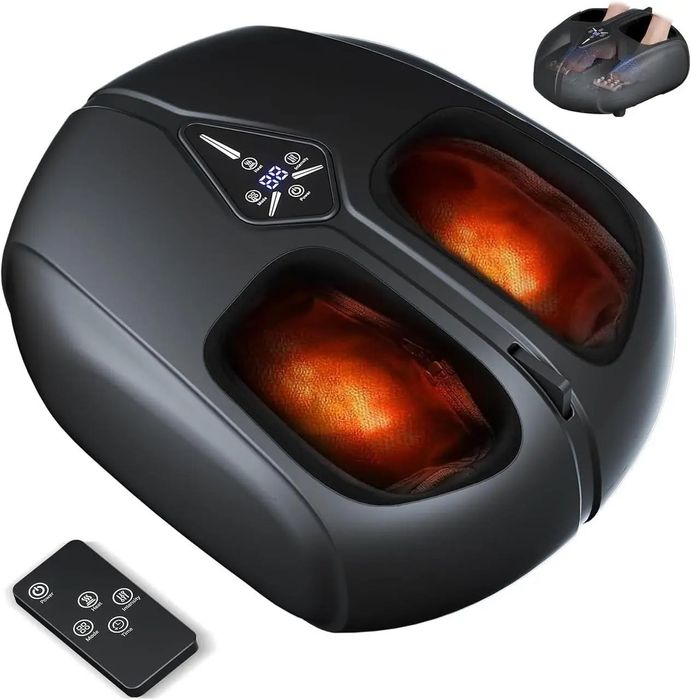 Масажер для ніг з компресією / Шиацу / Массажер для ног TODO з пультом