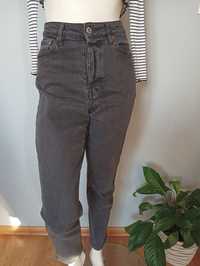 Czarne dżinsy z wysokim stanem H&M denim spodnie damskie 36