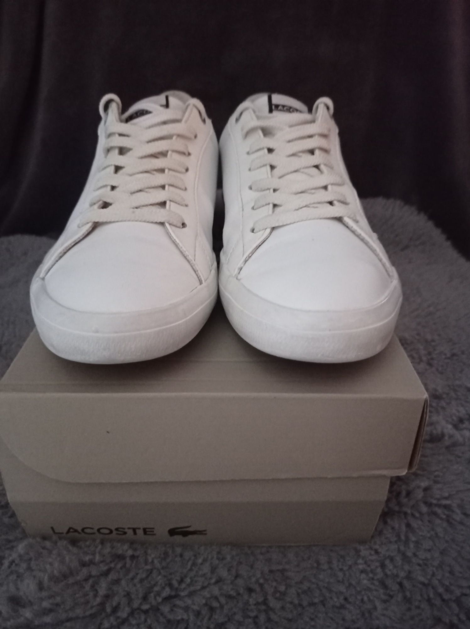 Buty Lacoste Lerond rozmiar 42 białe skóra skórzane super męskie