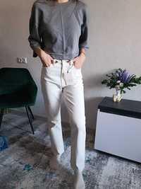 Трендові джинси Zara Stove Pipe джинсы трубы белые высокая талия