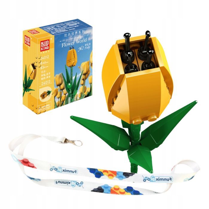 Klocki 83 el. Tulipan bud mały kwiat dekoracja Mould King 24012