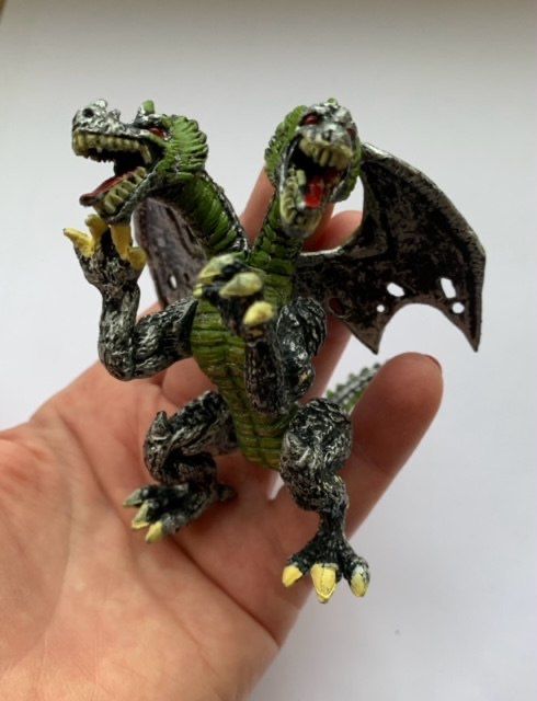 Динозавр двухглавый как конструктор Дракон Змей с 2 головами