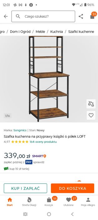 Szafka kuchenna loft. Jak nowa.