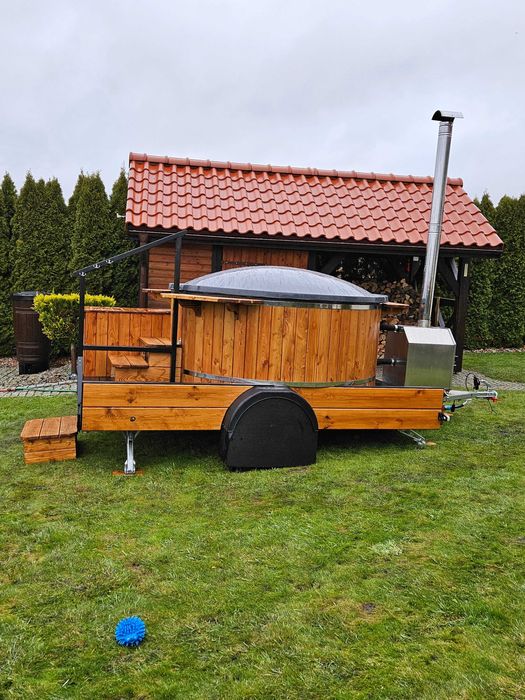 Wynajmę balię mobilną-jacuzzi, saunę mobilną Warmia i Mazury