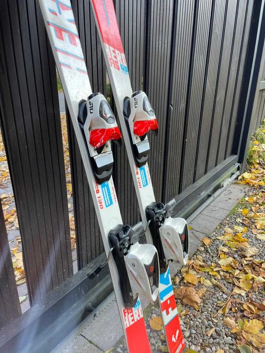 Rossignol HERO GS PRO junior 130cm– 2 sezony, wiązania Rossignol JR 70