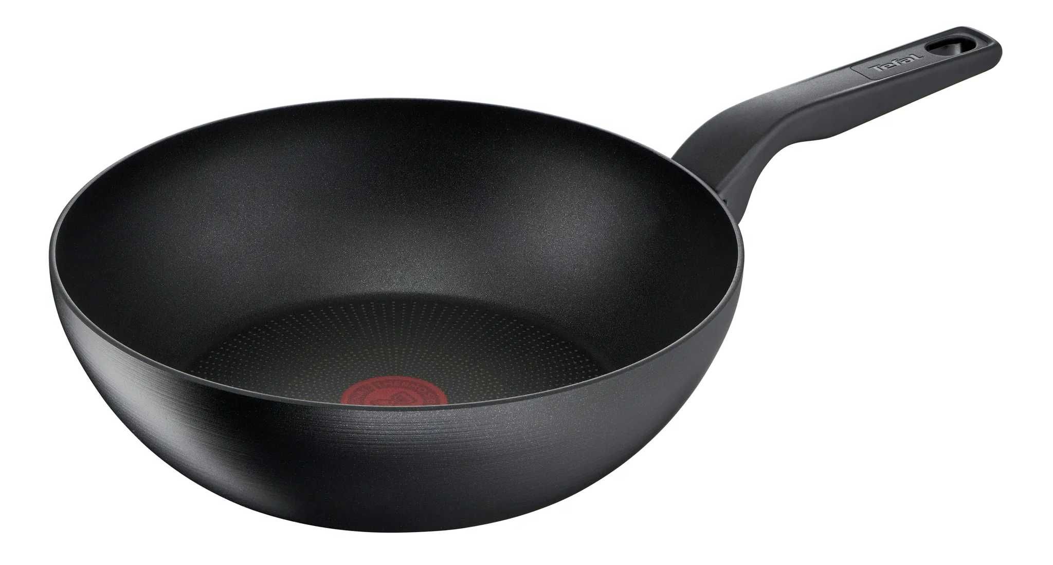 Duża ciężka solidna patelnia wok Tefal 28cm G28919