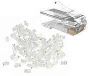NEW! Złącza wtyki końcówki RJ45 8P8C RJ-45 sieciowe LAN UTP STP 100szt