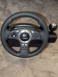 Kierownica Logitech Driving Force Pro + pedały + zasilacz | Stan bdb