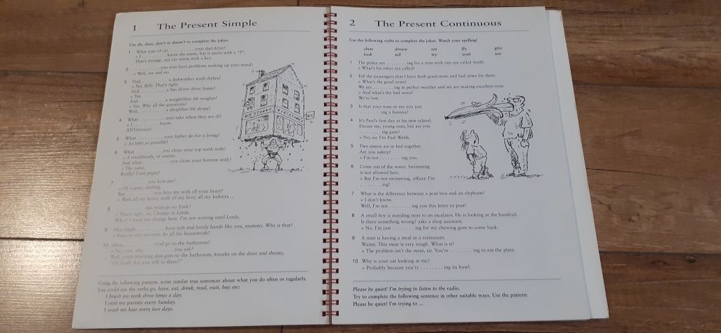 Książka do nauki ang gramatyki "Grammar with laughter "