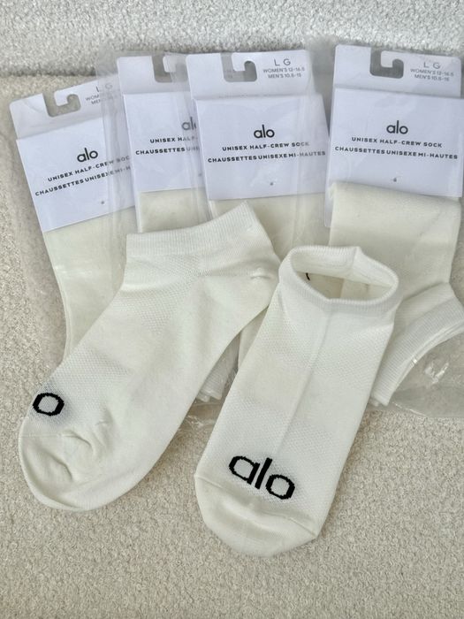 Шкарпетки alo yoga білі унісекс