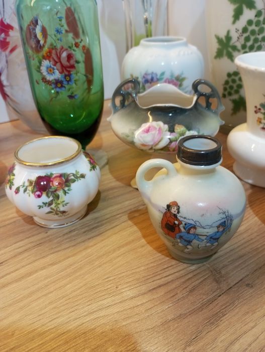 Вази художнє скло, фарфор, Чехія, Богемия, Англия