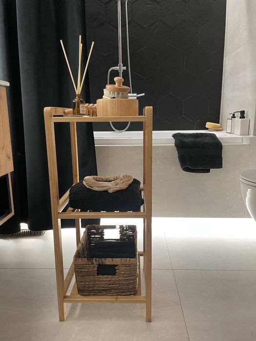 Bambusowa szafka łazienkowa stolik pomocniczy salon ikea