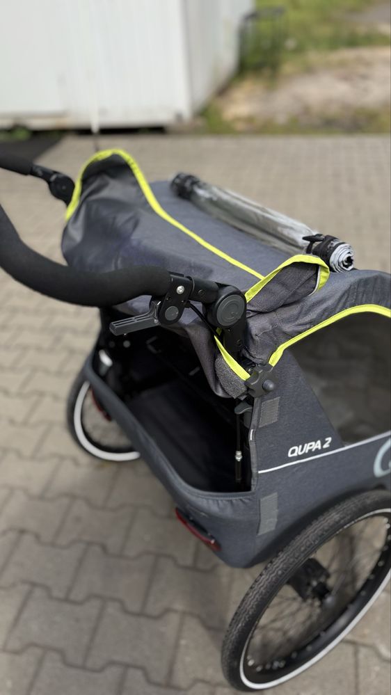 Przyczepka Rowerowa Queridoo Qupa 2(2 osobowa) Super stan!